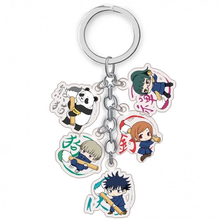 Jujutsu Kaisen Anime acrylic Key Chain price for 5 pcs A192