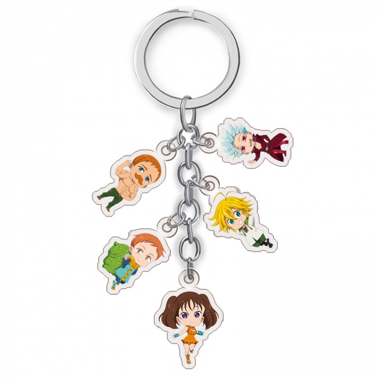 The Seven Deadly Sins Anime acrylic Key Chain price for 5 pcs A237