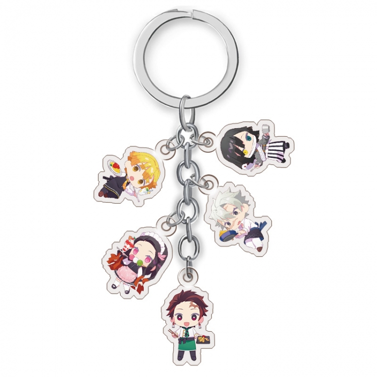 Demon Slayer Kimets Anime acrylic Key Chain price for 5 pcs A222