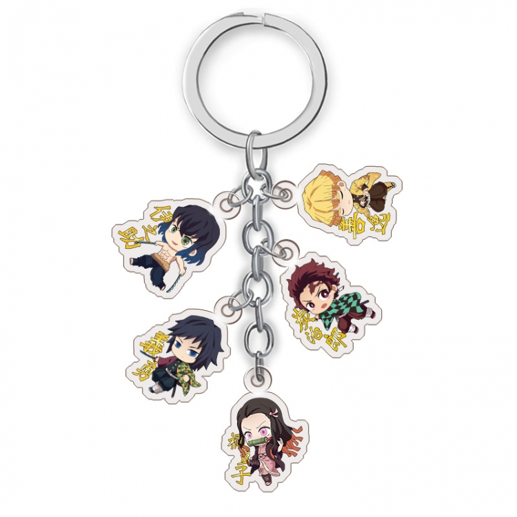 Demon Slayer Kimets Anime acrylic Key Chain price for 5 pcs A223