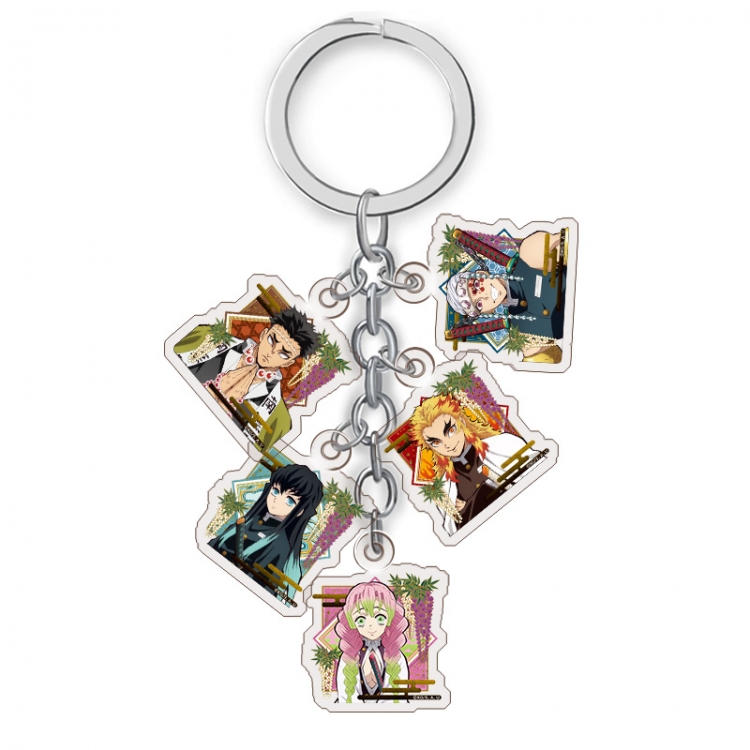 Demon Slayer Kimets Anime acrylic Key Chain price for 5 pcs A211