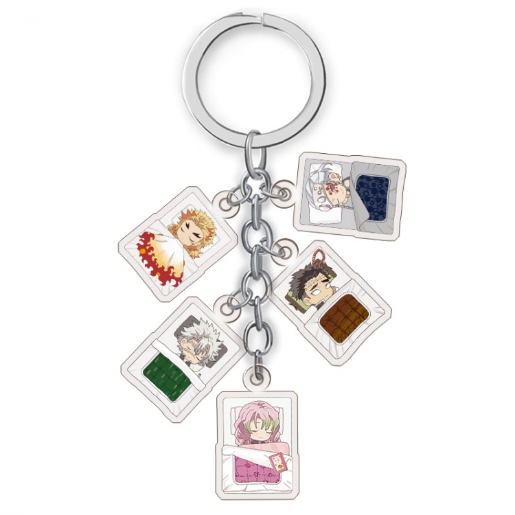 Demon Slayer Kimets Anime acrylic Key Chain price for 5 pcs A206