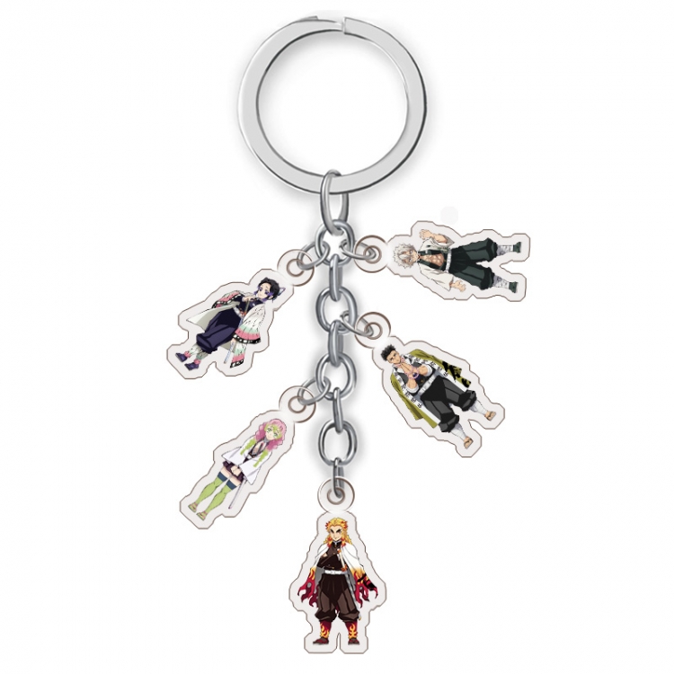 Demon Slayer Kimets Anime acrylic Key Chain price for 5 pcs A204