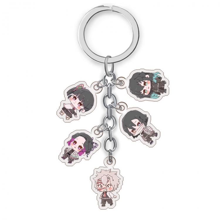 Demon Slayer Kimets Anime acrylic Key Chain price for 5 pcs A208