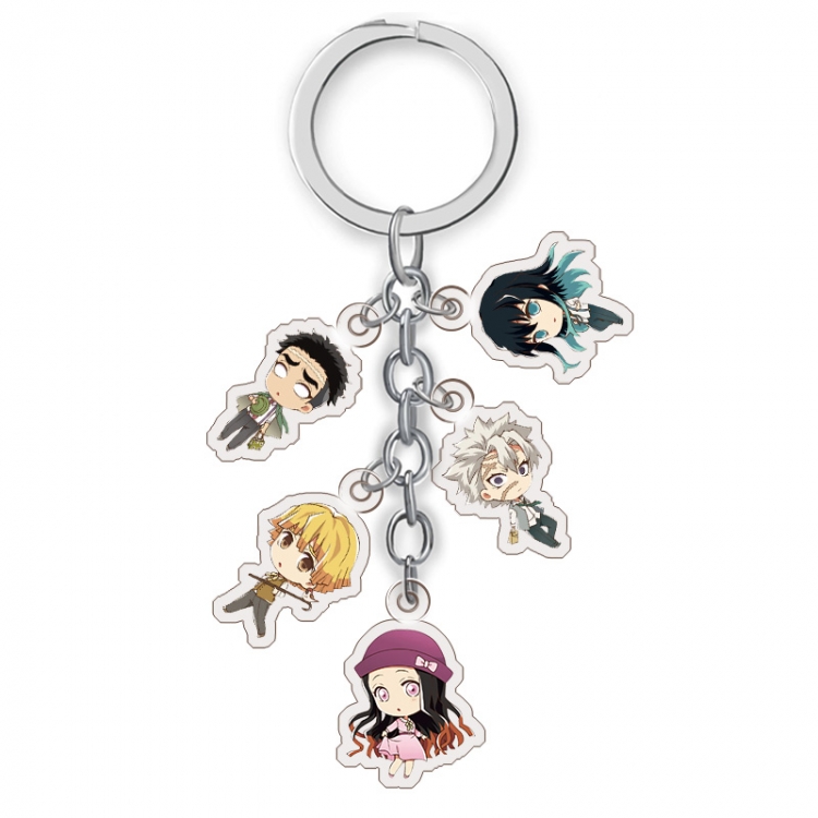 Demon Slayer Kimets Anime acrylic Key Chain price for 5 pcs A217