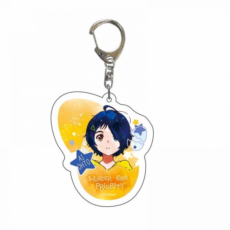 WONDER EGG PRIORITY  Anime Acrylic Keychain Charm  6795 price for 5 pcs