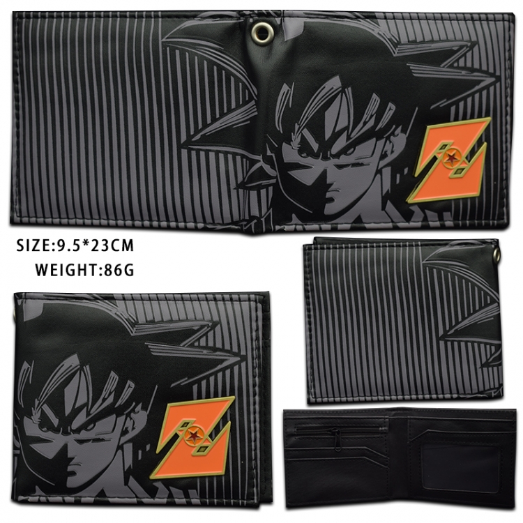 DRAGON BALL PU short two fold Wallet 9.5X23.5CM 86G