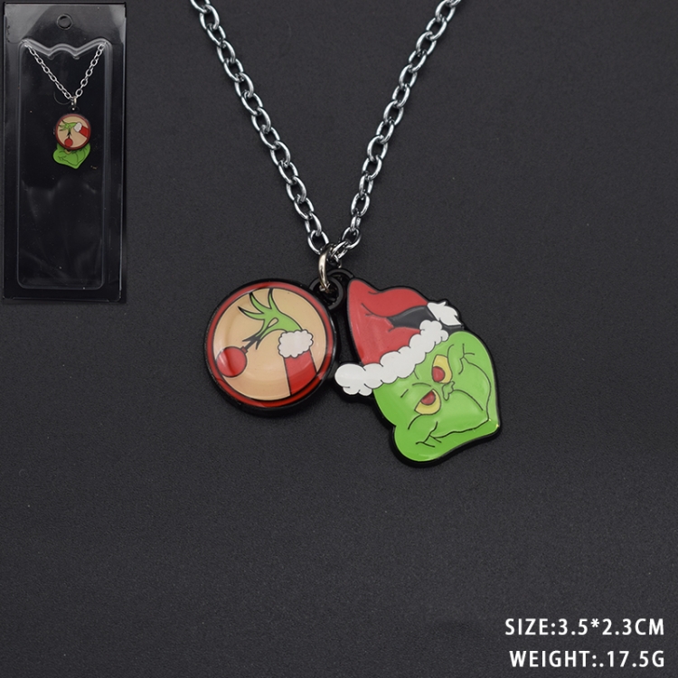 How the Grinch Stole Christmas Anime cartoon metal necklace pendant