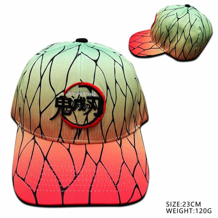 Demon Slayer Kimets Baseball cap outdoor shade cartoon net cap