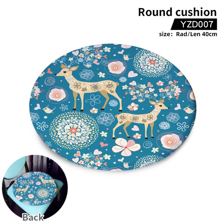Elk animal round cushion YZD007