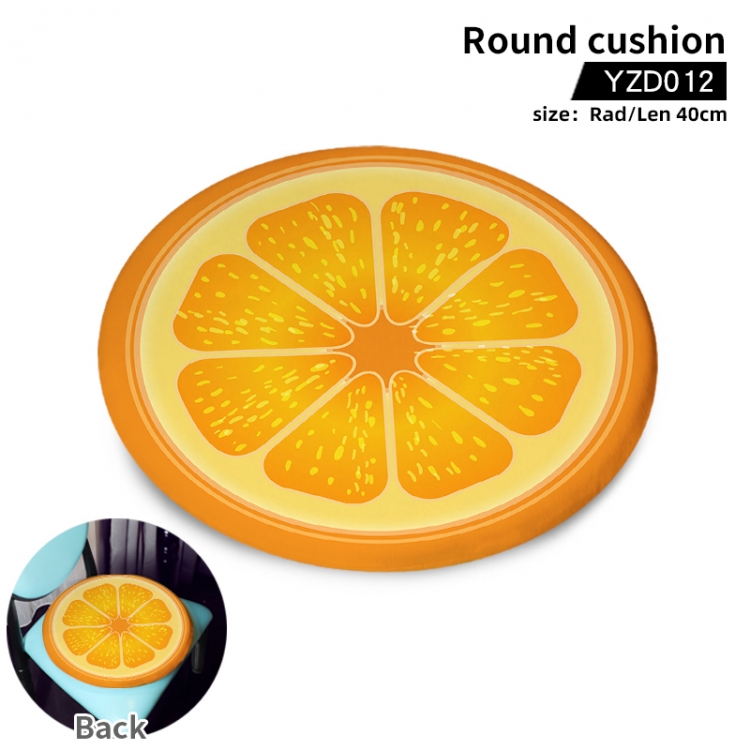 Orange Fruit Round Cushion YZD012