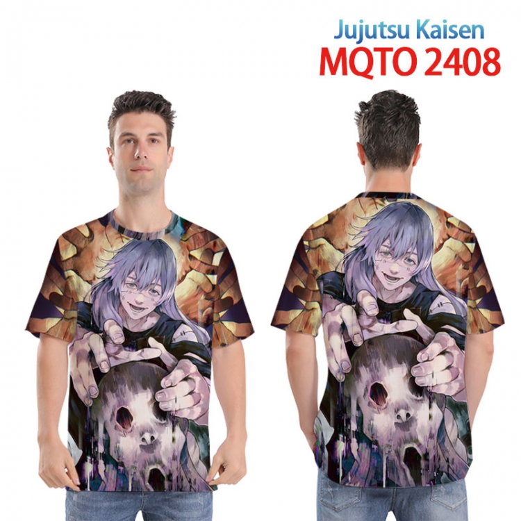 Jujutsu Kaisen Full color printed short sleeve T-shirt 2XS-4XL, 9 sizes   MQTO 2408