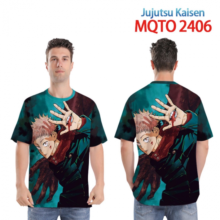 Jujutsu Kaisen Full color printed short sleeve T-shirt 2XS-4XL, 9 sizes  MQTO 2406