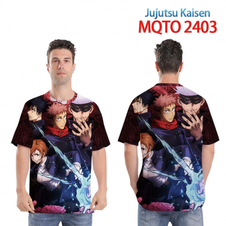 Jujutsu Kaisen Full color printed short sleeve T-shirt 2XS-4XL, 9 sizes  MQTO 2403