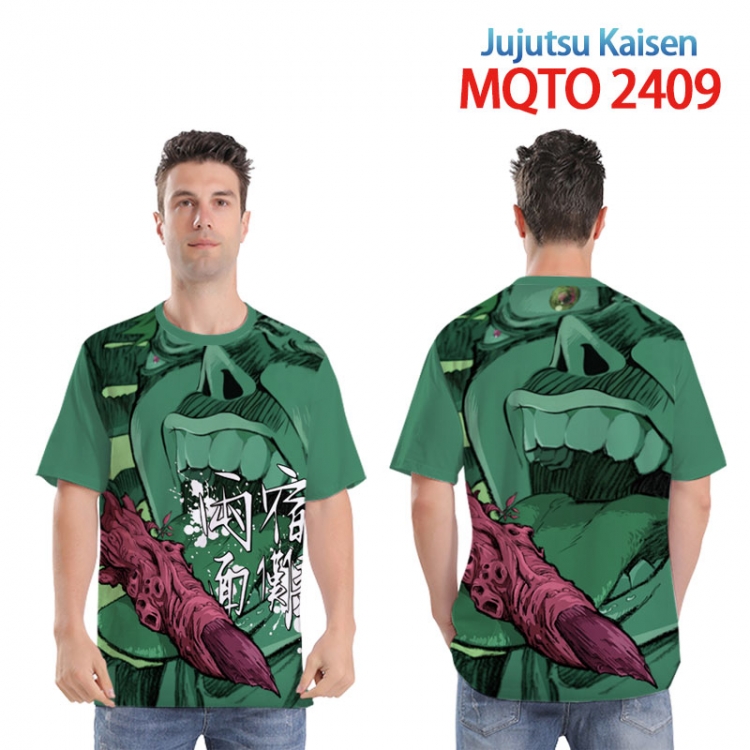 Jujutsu Kaisen Full color printed short sleeve T-shirt 2XS-4XL, 9 sizes  MQTO 2409