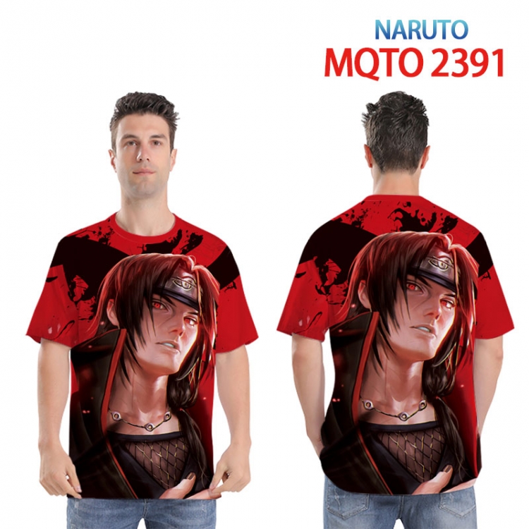 Naruto  Full color printed short sleeve T-shirt 2XS-4XL, 9 sizes  MQTO 2391  