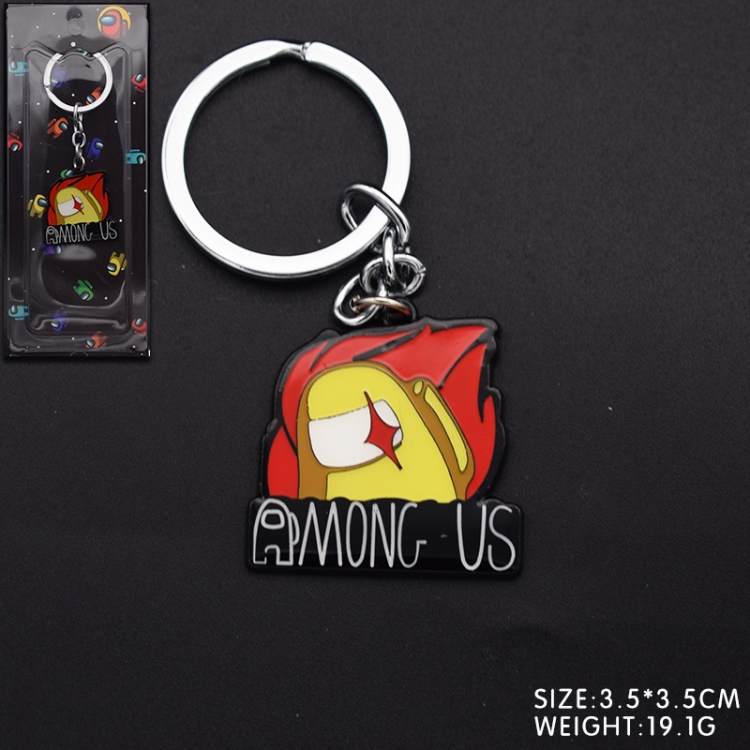 Among us Game cartoon keychain school bag pendant style D