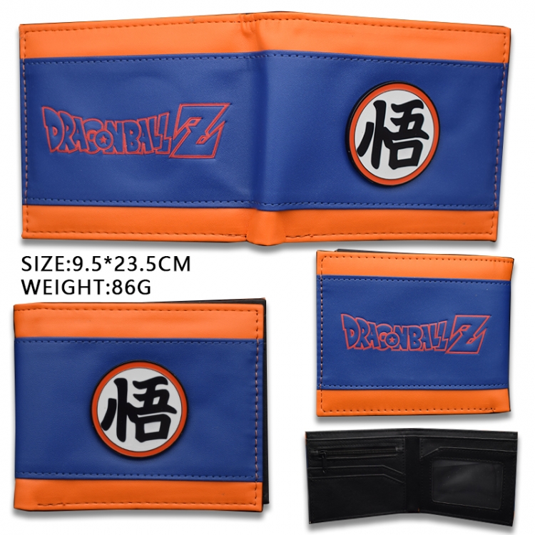 DRAGON BALL PU short two fold Wallet 9.5X23.5CM 86G