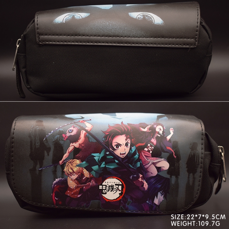 Demon Slayer Kimets Peripheral Pencil Bag large capacity student stationery box 22X7X9.5M 109.7G