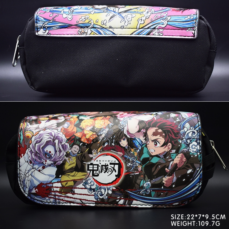 Demon Slayer Kimets Peripheral Pencil Bag large capacity student stationery box 22X7X9.5M 109.7G