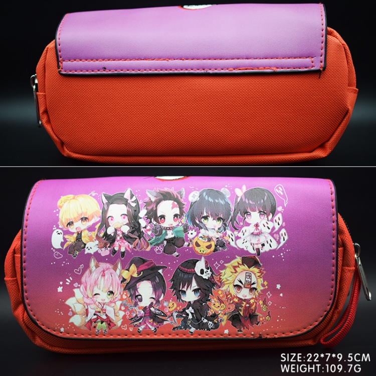 Demon Slayer Kimets Peripheral Pencil Bag large capacity student stationery box 22X7X9.5M 109.7G