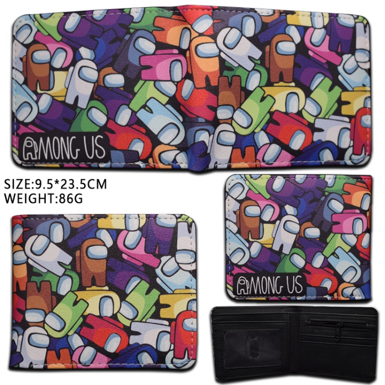 Among us  Short two-fold wallet 9.5X23.5CM 86G