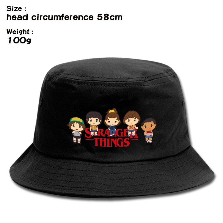 Stranger Things Anime canvas fisherman hat sun hat