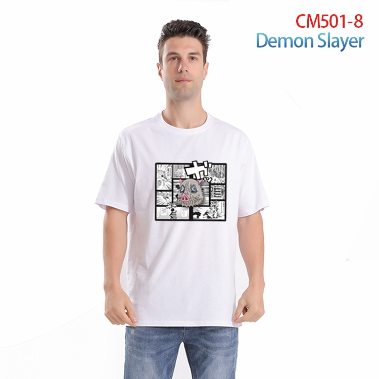 Demon Slayer Kimets Printed short-sleeved cotton T-shirt from S to 3XL  CM-501-8