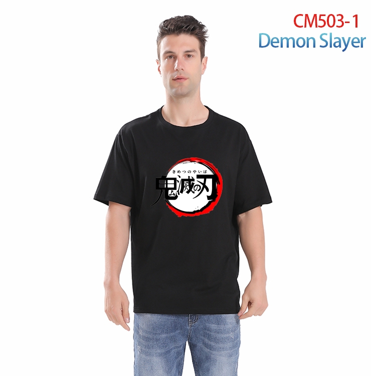 Demon Slayer Kimets Printed short-sleeved cotton T-shirt from S to 3XL  CM-503-1