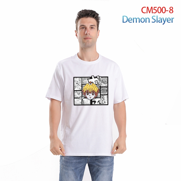 Demon Slayer Kimets Printed short-sleeved cotton T-shirt from S to 3XL  CM-500-8