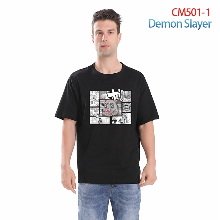 Demon Slayer Kimets Printed short-sleeved cotton T-shirt from S to 3XL  CM-501-1
