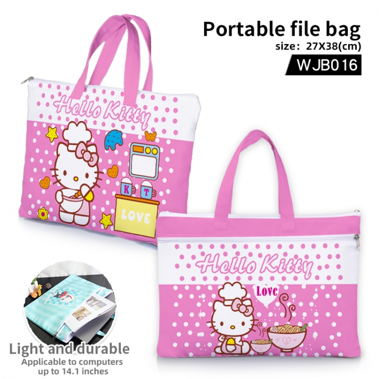 Hello Kitty portable file bag Handbag  27x38cm WJB016