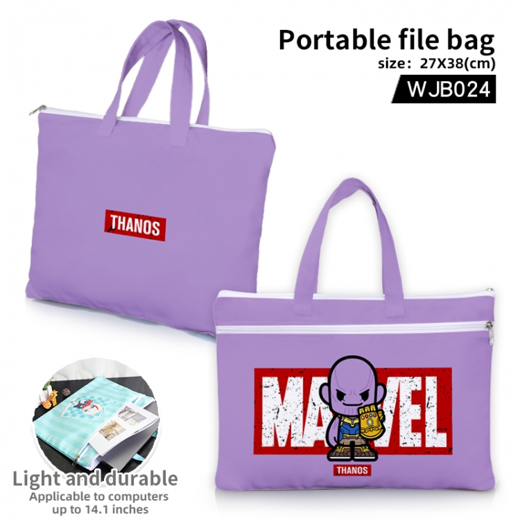 The avengers allianc  Film and television portable file bag Handbag  27x38cm WJB024