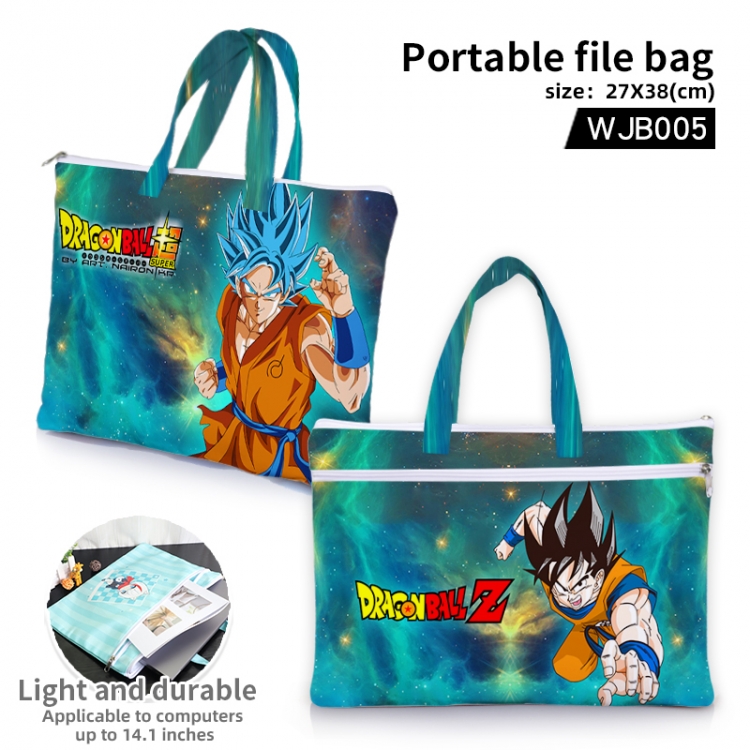 DRAGON BALL Anime portable file bag Handbag  27x38cm WJB005