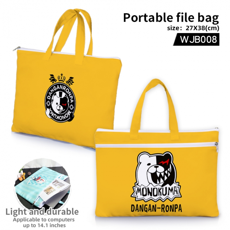 Dangan-Ronpa Anime portable file bag Handbag  27x38cm WJB008