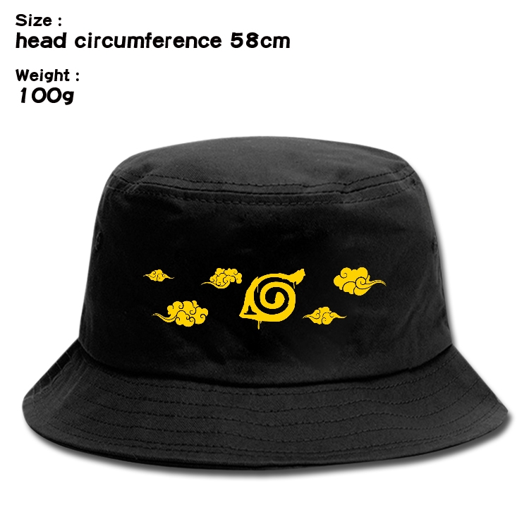 Naruto Anime canvas fisherman hat sun hat 58cm 100g