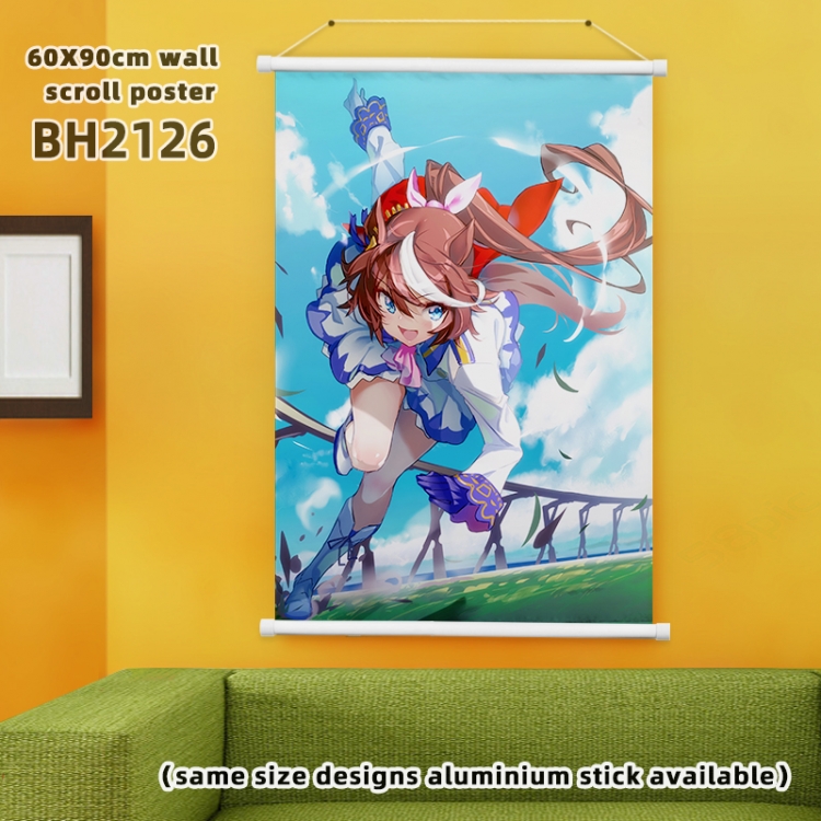 Pretty Derby Anime White plastic pole hanging picture 60X90CM  BH2126