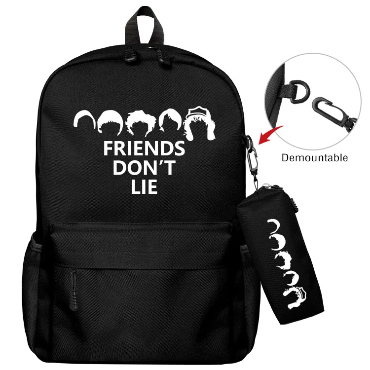  Stranger Things   Anime student school bag backpack Pencil Bag combination