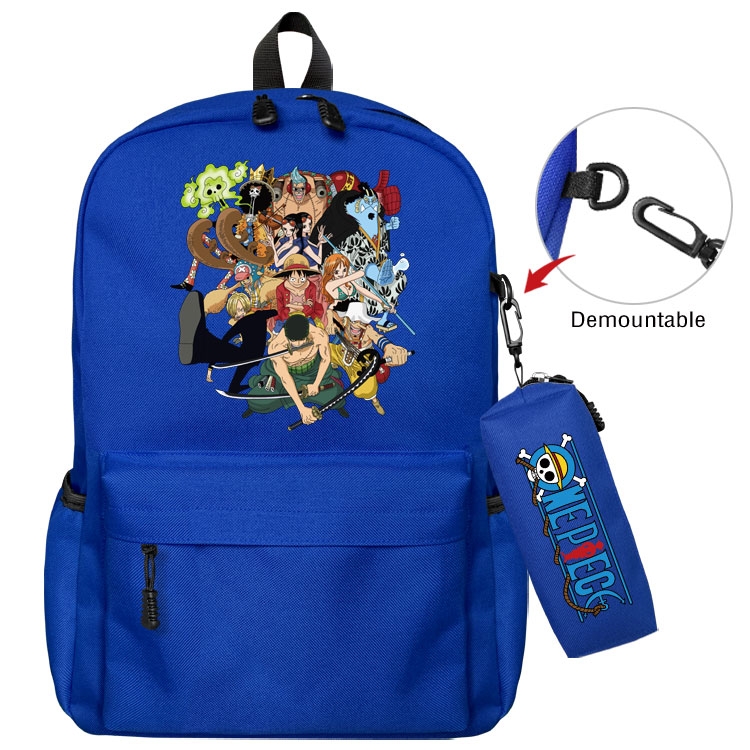 One Piece   Anime student school bag backpack Pencil Bag combination