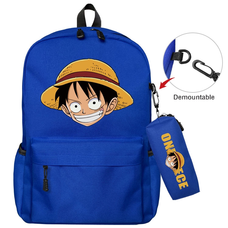 One Piece   Anime student school bag backpack Pencil Bag combination