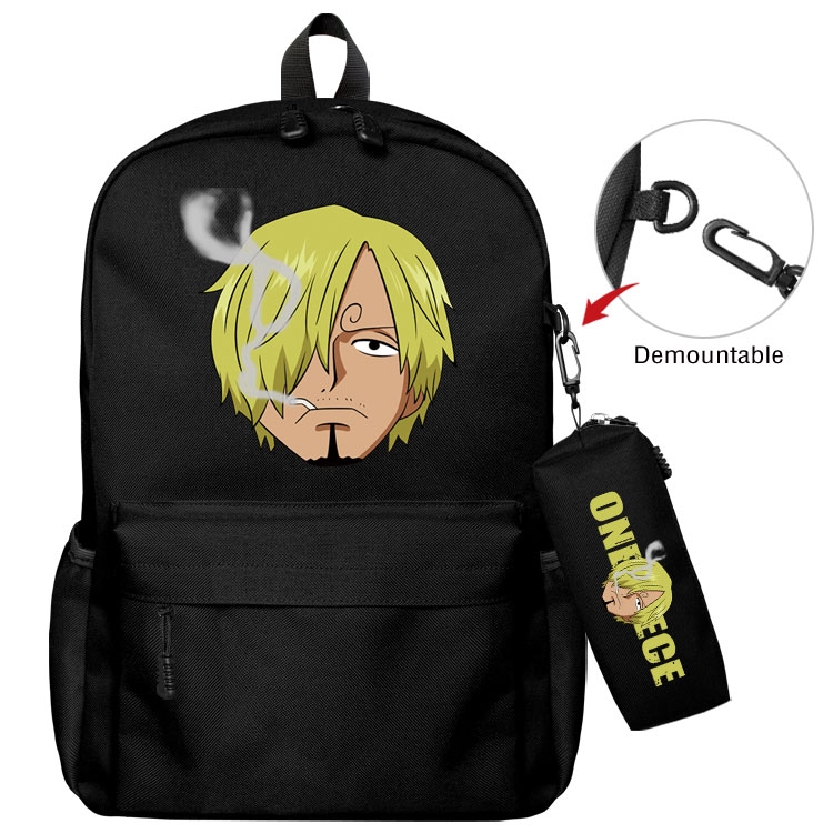One Piece   Anime student school bag backpack Pencil Bag combination