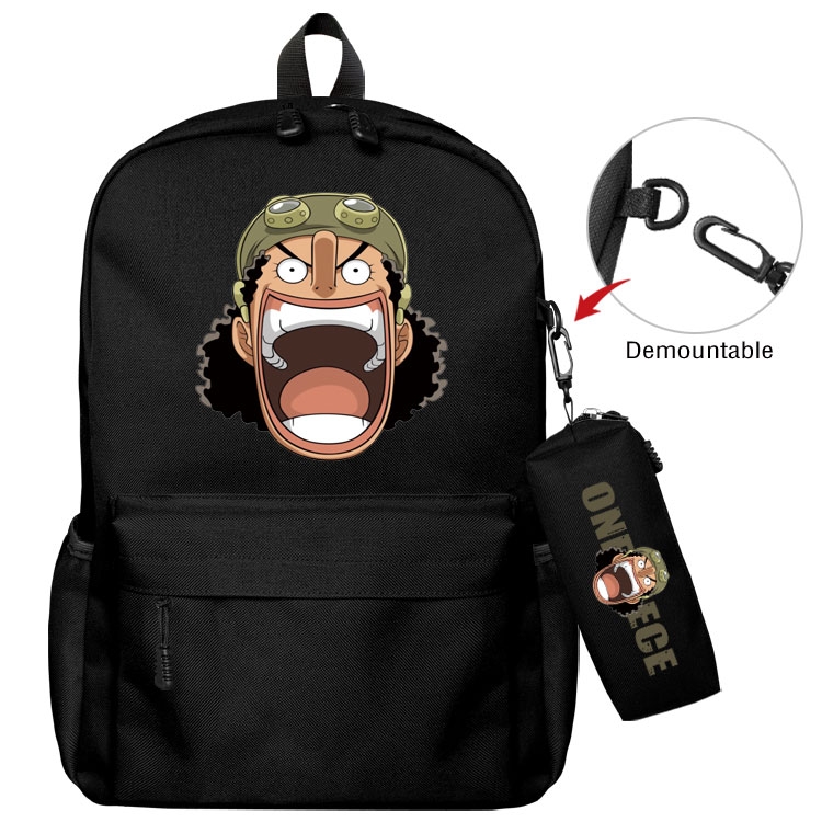 One Piece   Anime student school bag backpack Pencil Bag combination