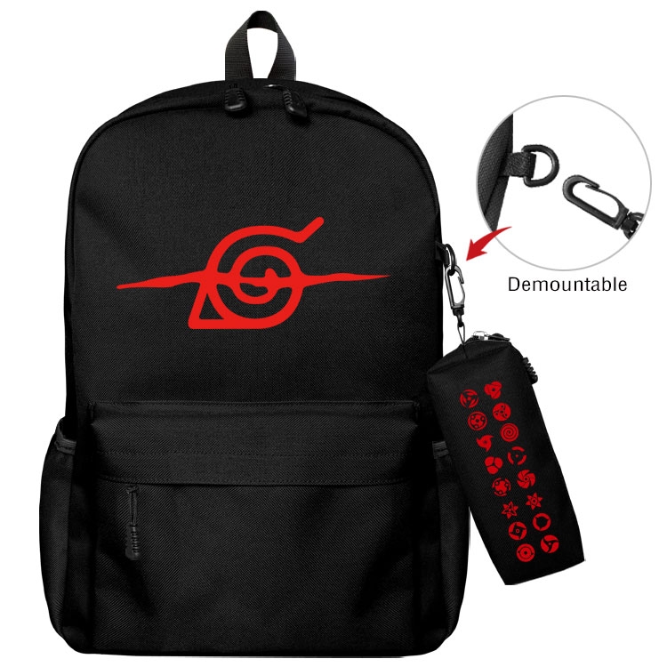  Naruto Anime student school bag backpack Pencil Bag combination