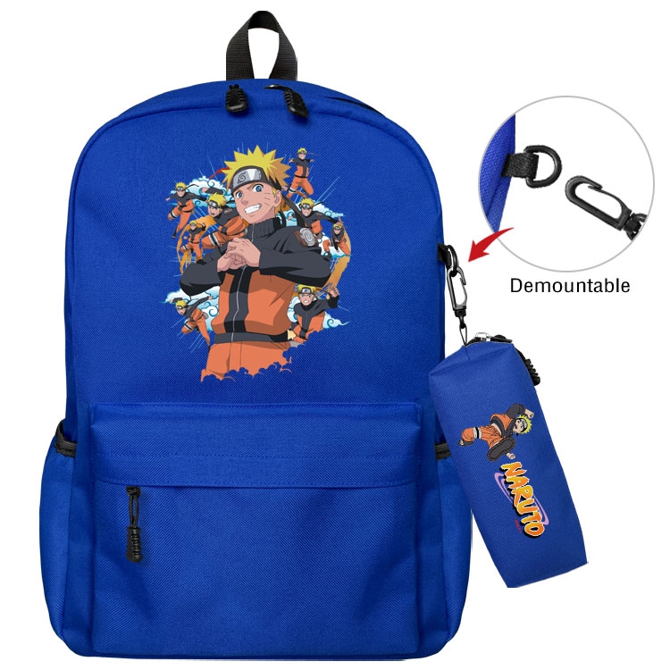  Naruto Anime student school bag backpack Pencil Bag combination