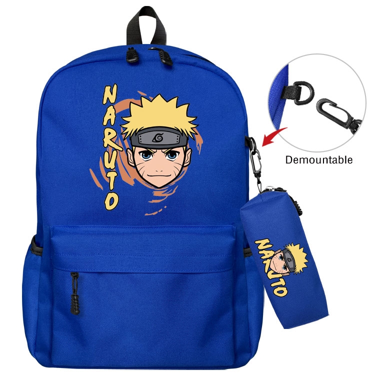  Naruto Anime student school bag backpack Pencil Bag combination