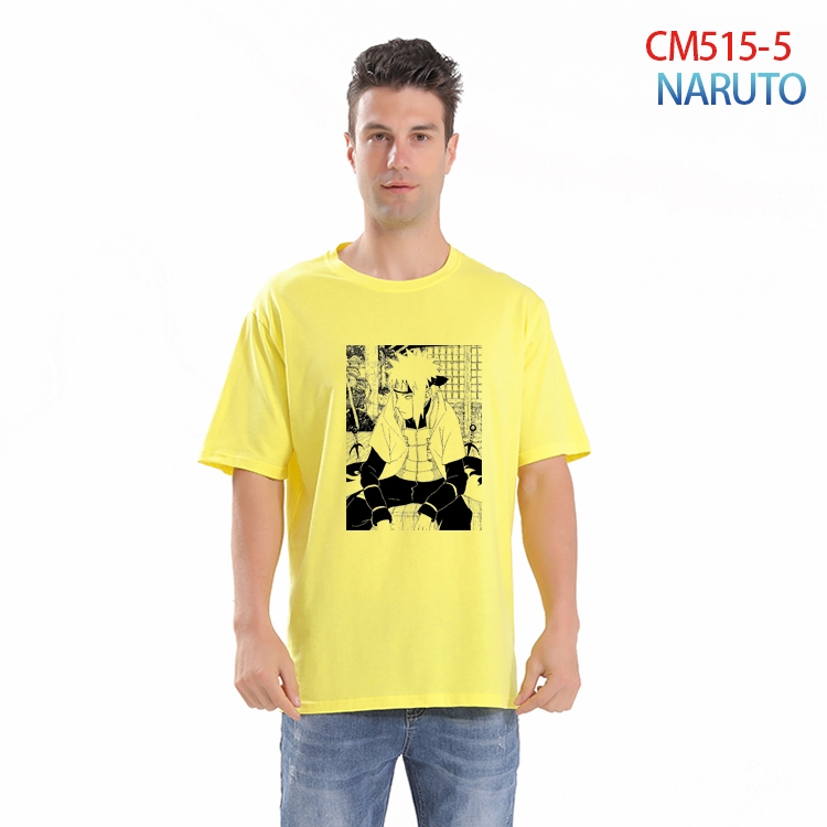 Naruto Printed short-sleeved cotton T-shirt from S to 3XL CM-515-5