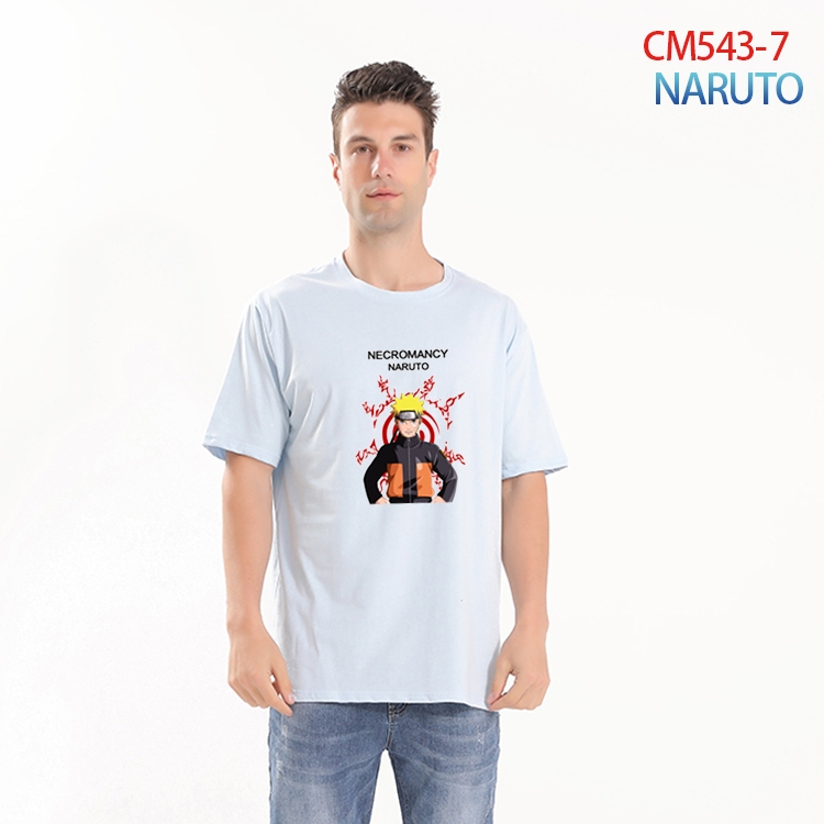 Naruto Printed short-sleeved cotton T-shirt from S to 3XL CM-543-7