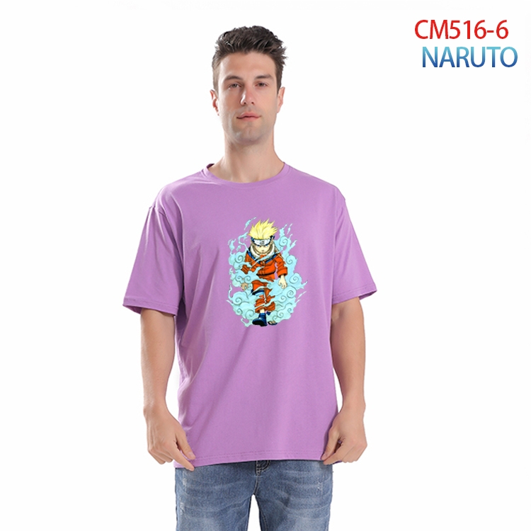 Naruto Printed short-sleeved cotton T-shirt from S to 3XL CM-516-6