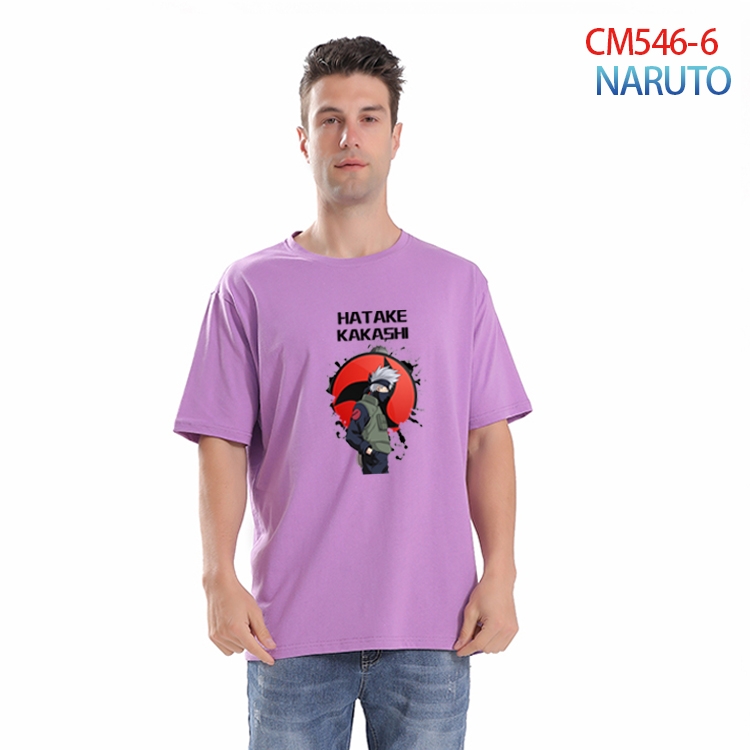 Naruto Printed short-sleeved cotton T-shirt from S to 3XL   CM-546-6