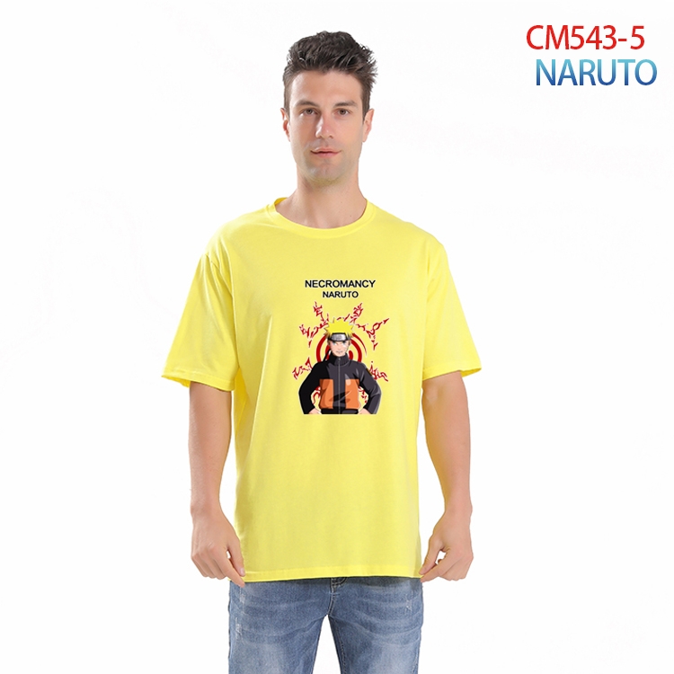 Naruto Printed short-sleeved cotton T-shirt from S to 3XL  CM-543-5
